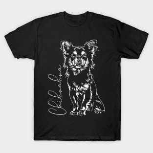 Cute Chihuahua dog Portrait T-Shirt